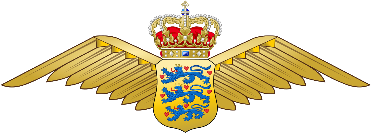Royal Danish Air Force Wings - Royal Danish Air Force Logo (1280x520), Png Download