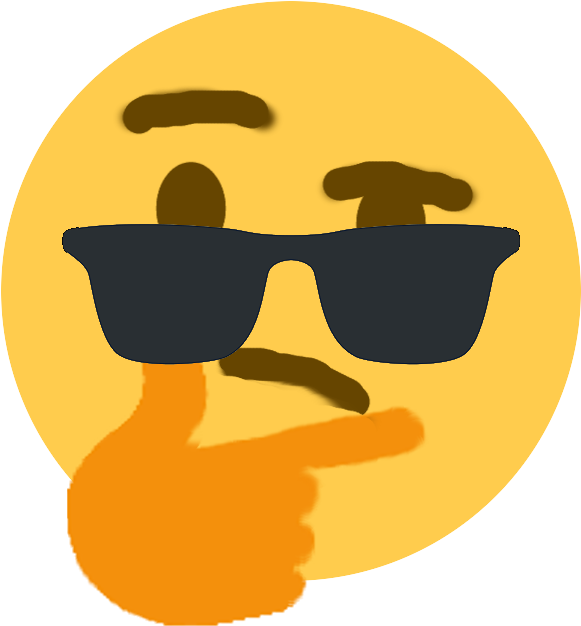 Sunglass Think - Thonking Png (600x672), Png Download