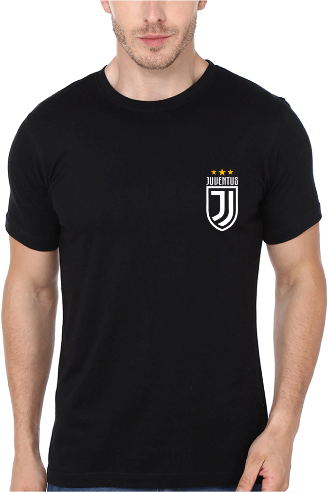 Juventus Logo Black Men T-shirt & Hoodie - Jai Mahakal T Shirt (960x1010), Png Download