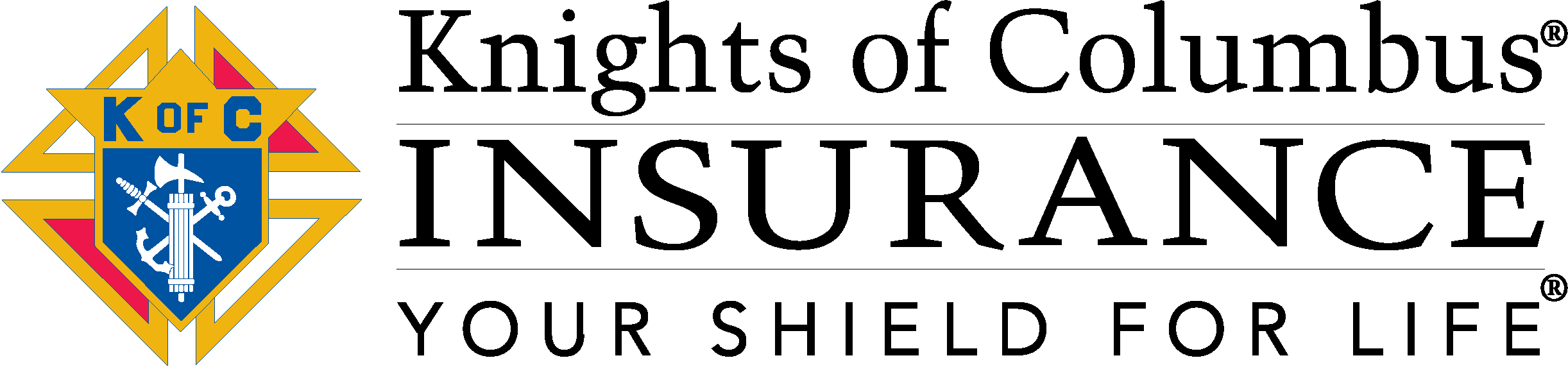 Knights Of Columbus (2444x572), Png Download