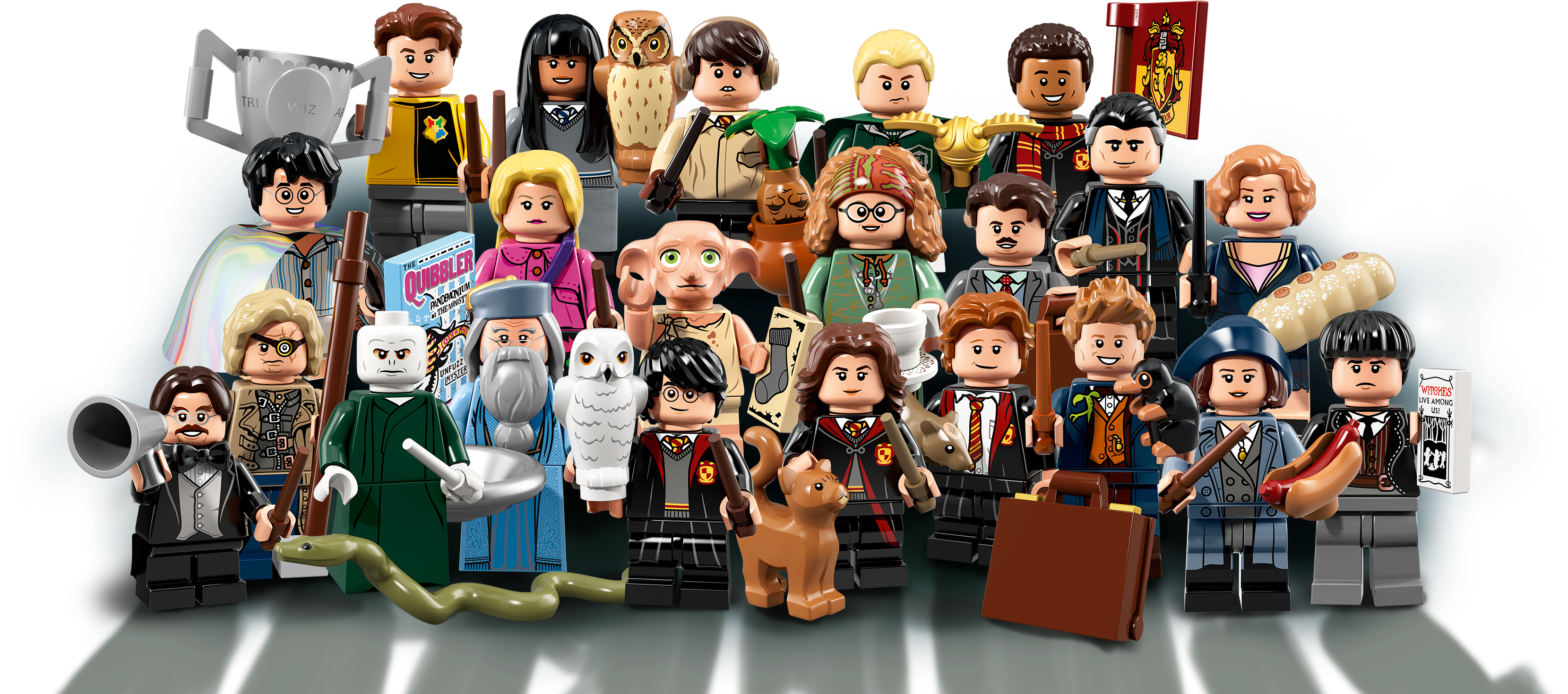 Lego® Minifigures Harry Potter™ And Fantastic Beasts™ - Lego Fantastic Beasts Minifigures (3641x2048), Png Download