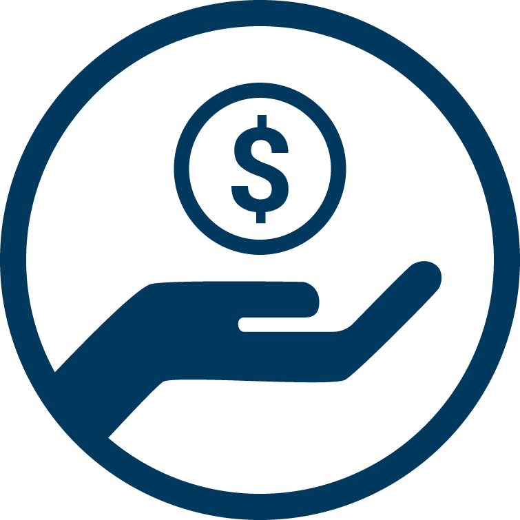 Finance Icon - Circle (755x755), Png Download