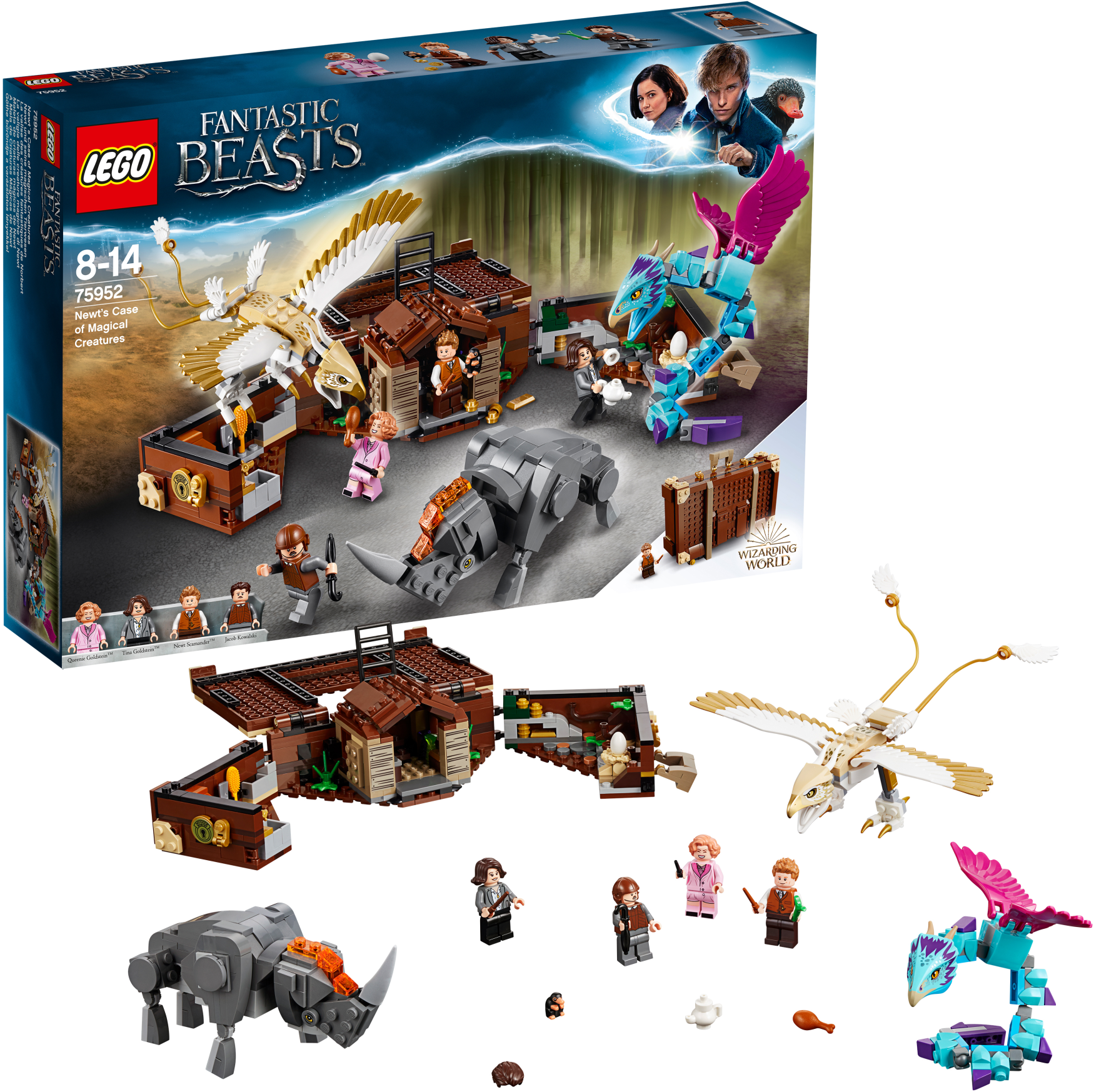 Lego Fantastic Beasts Newt´s Case - Lego Fantastic Beasts Newt's Case Of Magical Creatures (2400x1800), Png Download