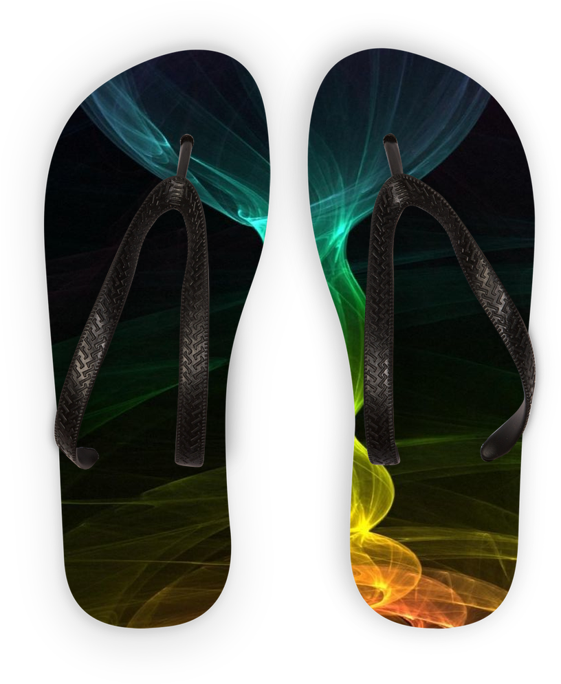 Rainbow Smoke ﻿kids Flip Flops Rainbow Smoke ﻿kids - Flip-flops (1024x1024), Png Download