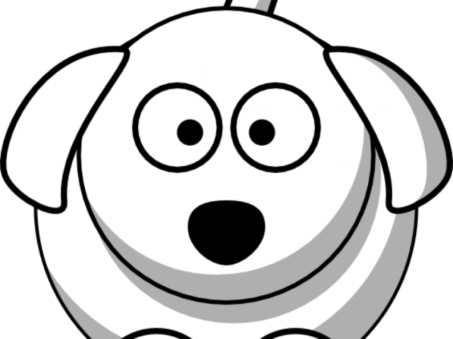 Dog Clipart Clipart Outline - Dog Png Clipart White (640x480), Png Download