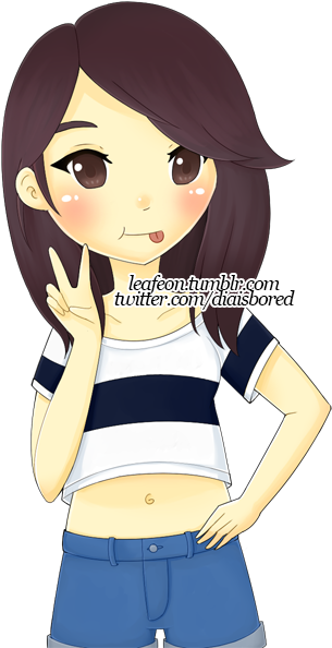 Dia ♡ - Cartoon (750x647), Png Download