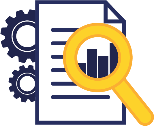 Research Main Icon-01 - Documents Line Icon (682x670), Png Download