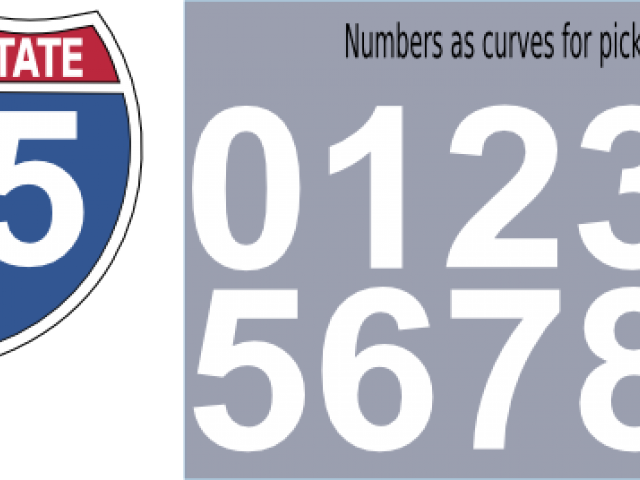 Freeway Clipart Interstate Sign - Interstate Sign Clip Art (640x480), Png Download