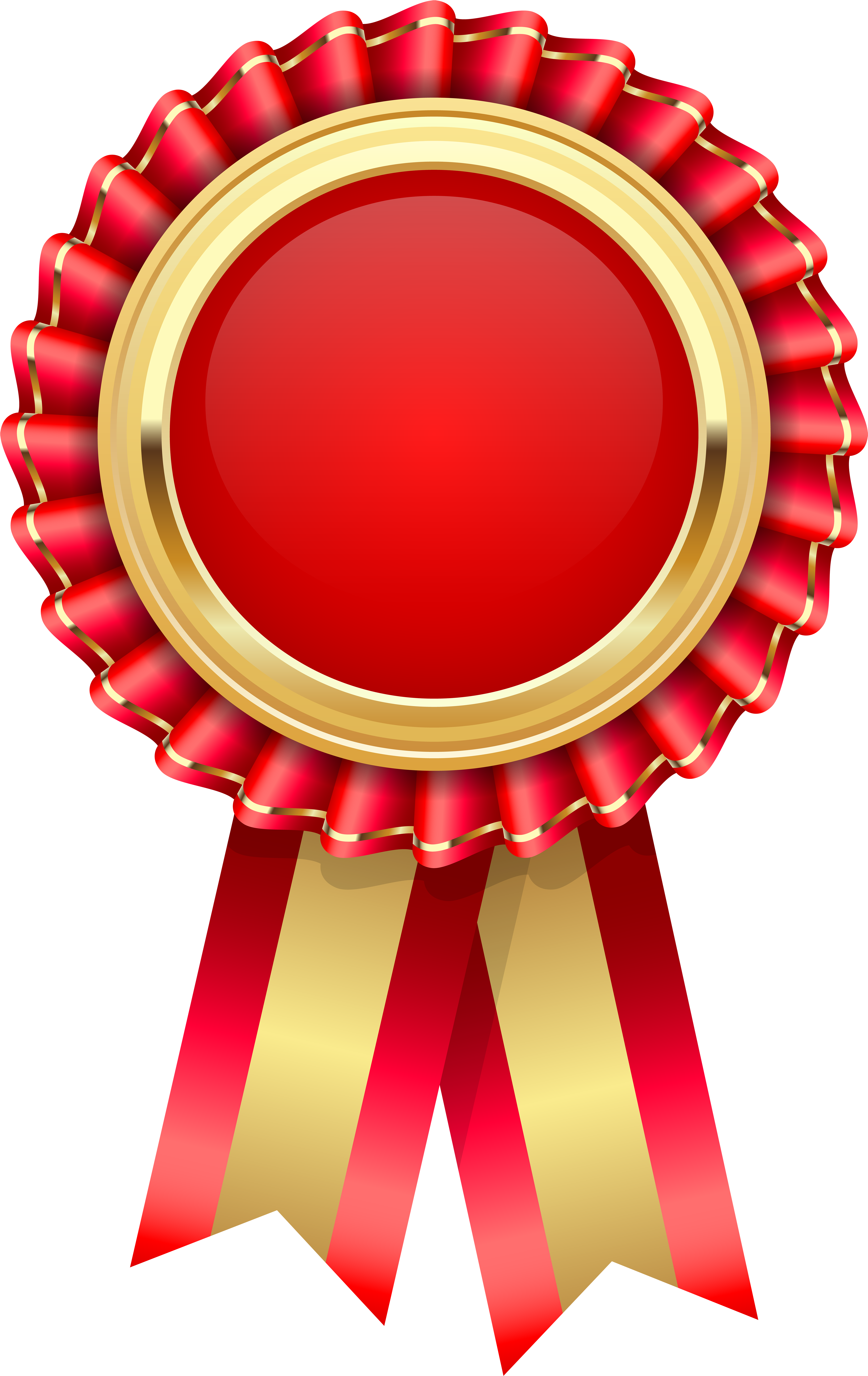 Red Rosette Png Clip Art Image - Rosette Clipart (5047x8000), Png Download