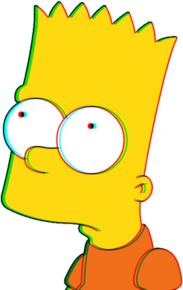 Simpson Sticker - Bart Simpson (1024x1024), Png Download