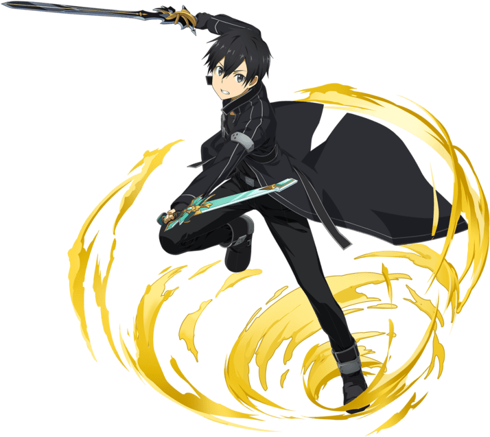 The First 6* Character Banner Of Memory Defrag Is Up - Sword Art Online Memory Defrag Kirito (750x750), Png Download