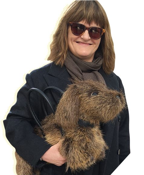 Thom Browne's Wiener Dog Bag Made Me A Street Style - Girl (574x578), Png Download