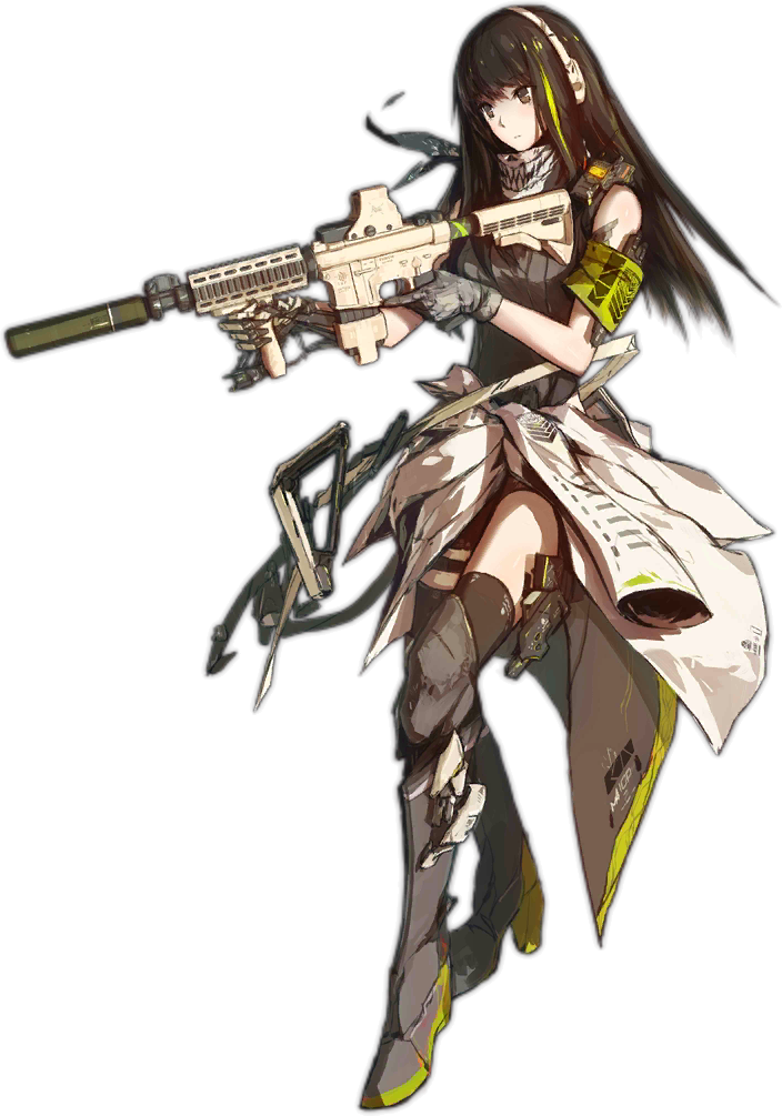 M4a1 Girls Front Line (704x1005), Png Download