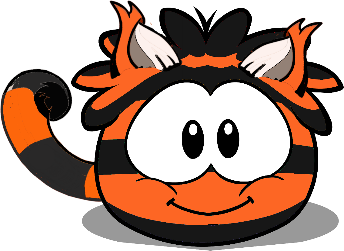 Ttiger Puffke - Puffle Club Penguin (1135x831), Png Download