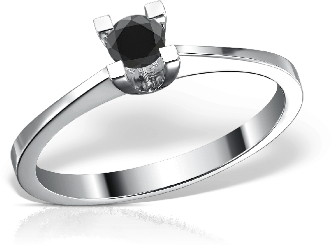 Inel Victoria Diamant Negru Dyrg03343 Teilor - Inele Aur Alb Cu Diamante (700x700), Png Download