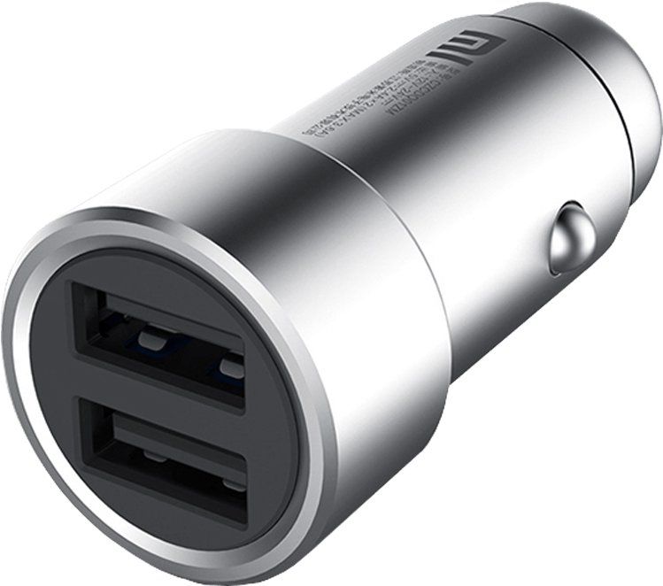 Mi Car Charger - Car Usb Charger Dual (1024x1024), Png Download