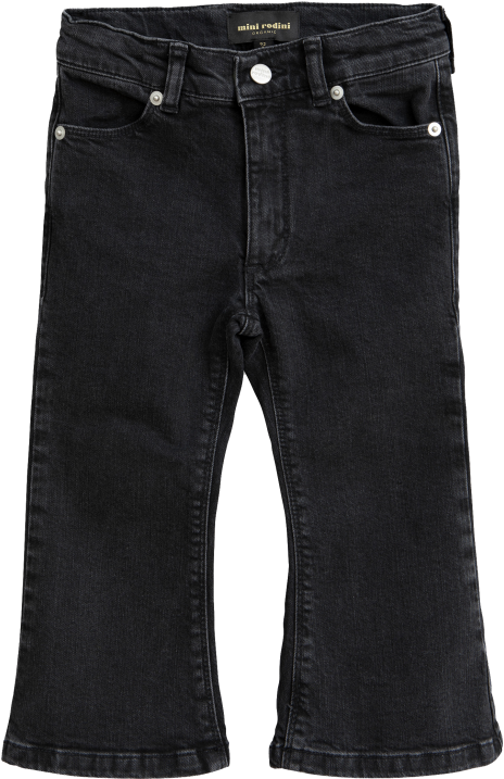 Mini Rodini Denim Flare Trousers - Ua Storm Armour Fleece Big Logo Pants (960x720), Png Download