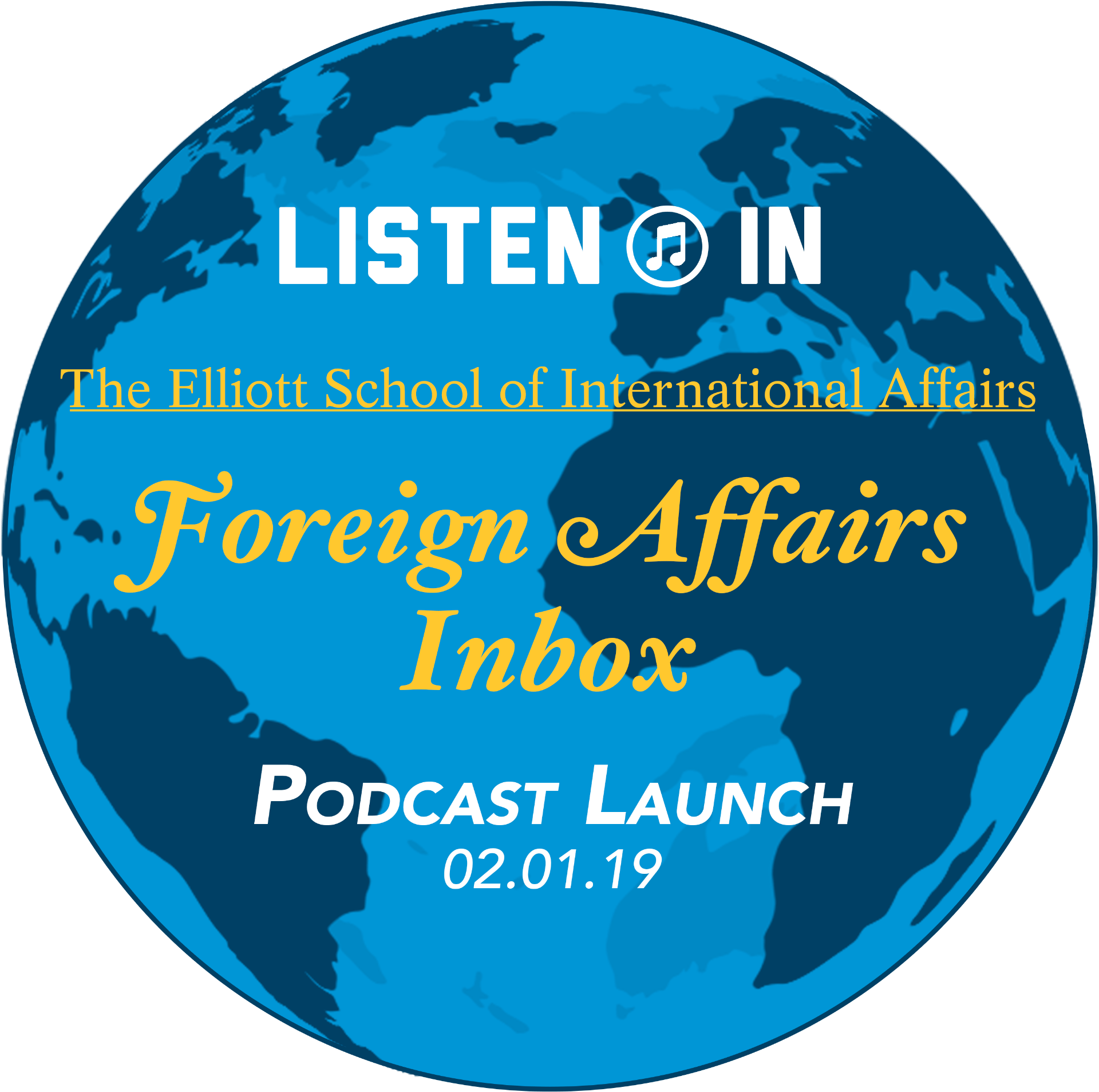 Elliott School Launches Podcast - Circle (1920x1920), Png Download