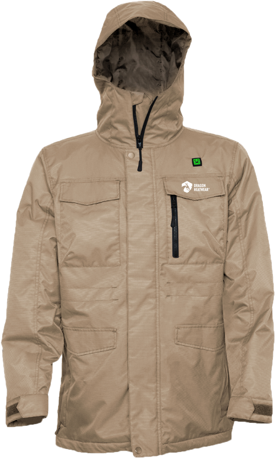 Fang Mens 5 Zone Heated Snowboard Jacket - Hoodie (1710x1711), Png Download