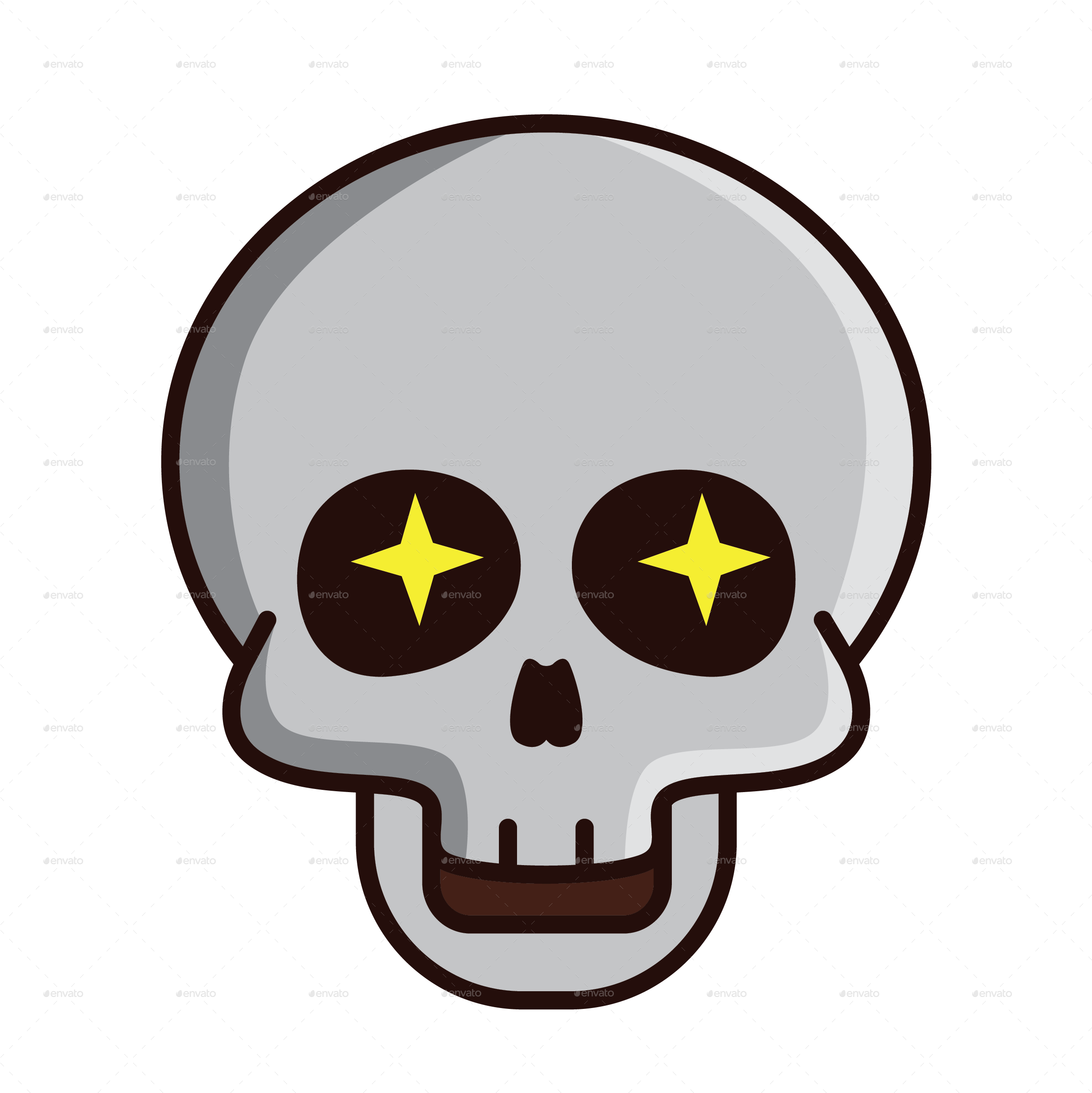Version/png/color-15 - Skull Funny Transparent (2480x2480), Png Download