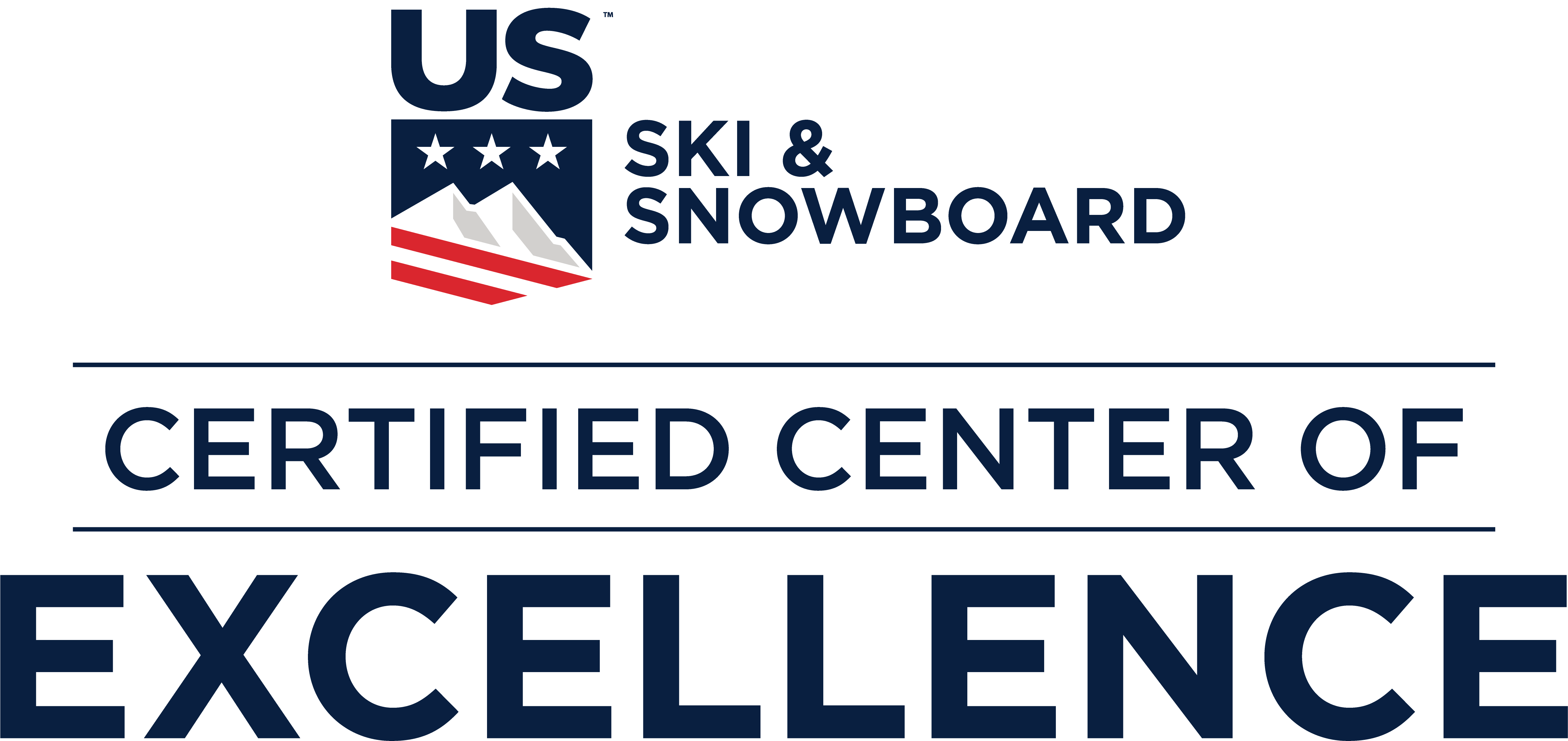 Us Ski And Snowboard Certified Center Of Excellence - Graphic Design (6102x2951), Png Download
