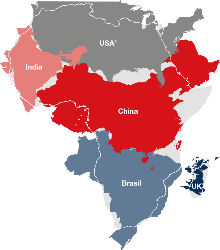 What Is Our Vision - Map Of China Including Taiwan (728x827), Png Download