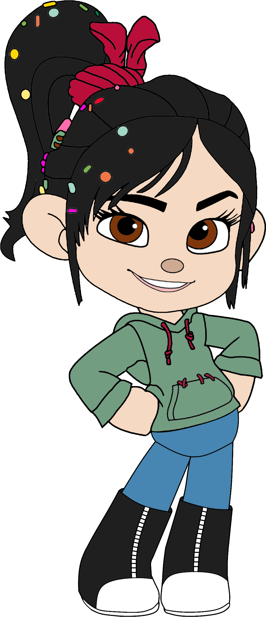 Wreck It Ralph Clipart Vanellope - Disney Princess Wreck It Ralph Rapunzel (1120x2440), Png Download