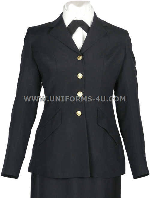 Big U Us Army Female Dress Blue Jacket 20776 - Hat (500x658), Png Download