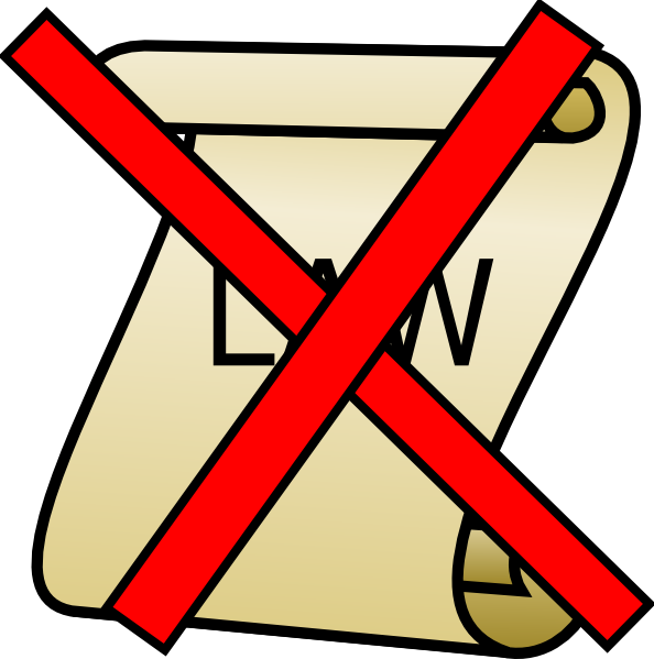 Lawyer Clipart Border - Anti Law (594x599), Png Download