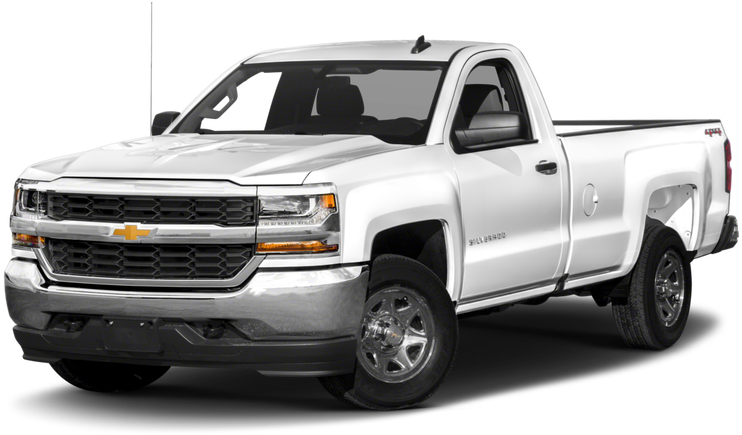 Chevy Pickup Truck Png Pic - 2017 Chevy Silverado White (800x520), Png Download