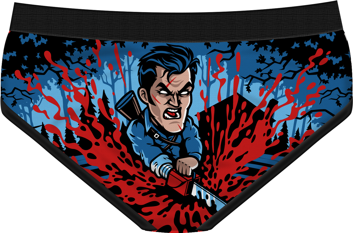 Evil Red Briefs - Panties (1458x954), Png Download