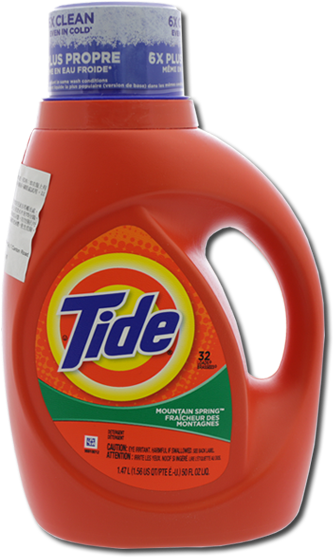 Tide Laundry Liquid 2x Mountain Spring Scent - Tide Detergent (600x600), Png Download