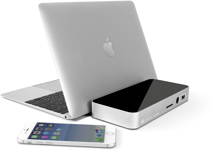 Usbc Dock Mdp Silver Computer Web - Usb-c (900x674), Png Download