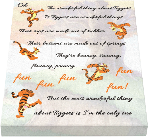 Tigger Song Canvas - Bee (638x592), Png Download