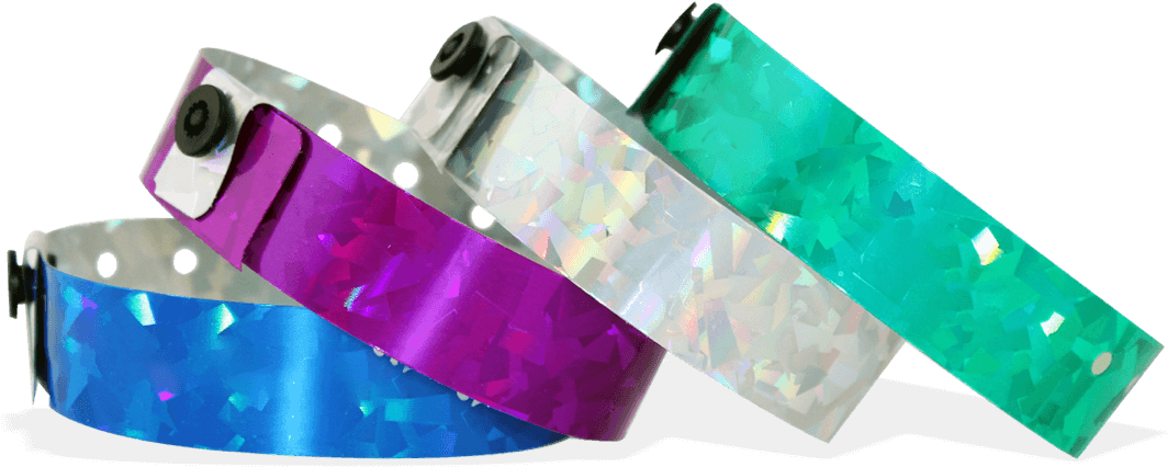 Holographic Wristbands 19 Mm Confetti - Belt (1200x720), Png Download
