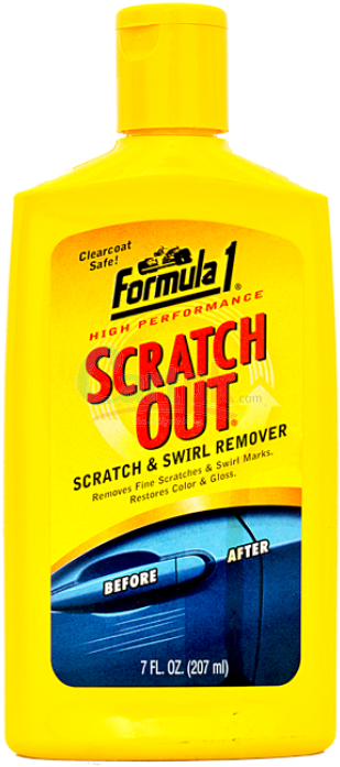 Formula 1 Scratch Out Rubbing Compound 207ml - Bottle (860x1120), Png Download