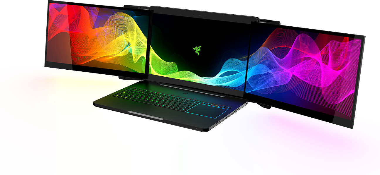 Distract Yourself From The Apocalypse With This Article - Razer Triple Screen Laptop (1295x598), Png Download