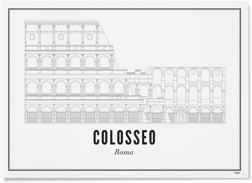 Ita Colosseum Papier - Architecture (1024x1024), Png Download