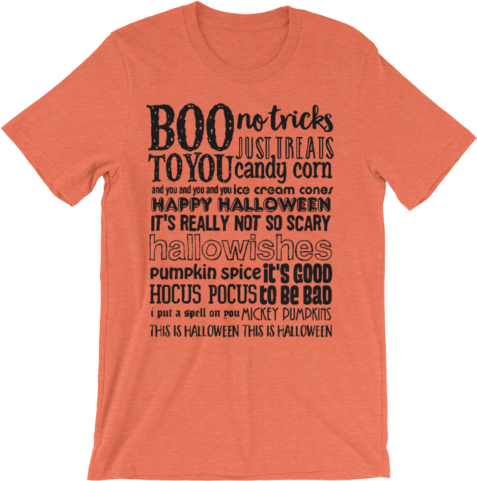 Boo To You Happy Halloween Trick Or Treat Tee - Active Shirt (1000x1000), Png Download