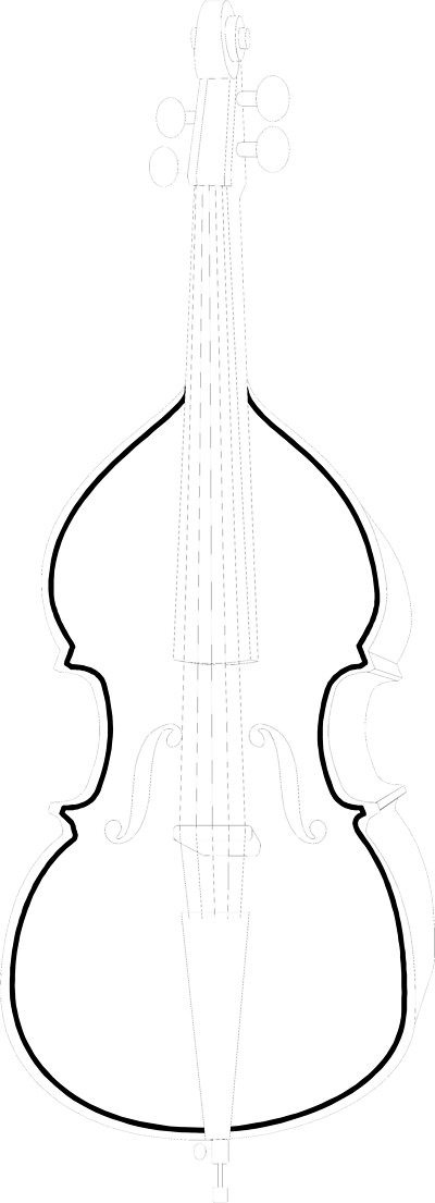 Cello Art - Illustration (400x1105), Png Download