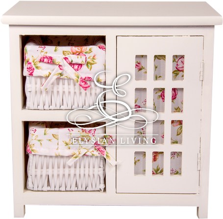 Shabby Chic Jewelry / Makeup Cabinet - Drawer (600x600), Png Download