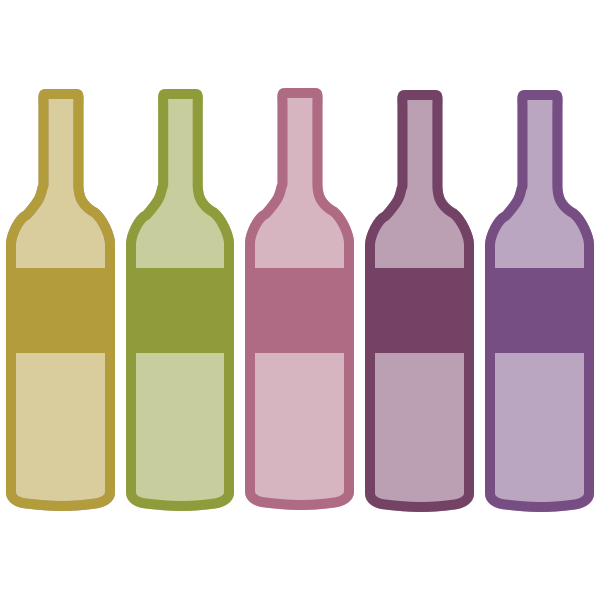 Five Wines All Based Around The Box's Theme - Glass Bottle (600x600), Png Download