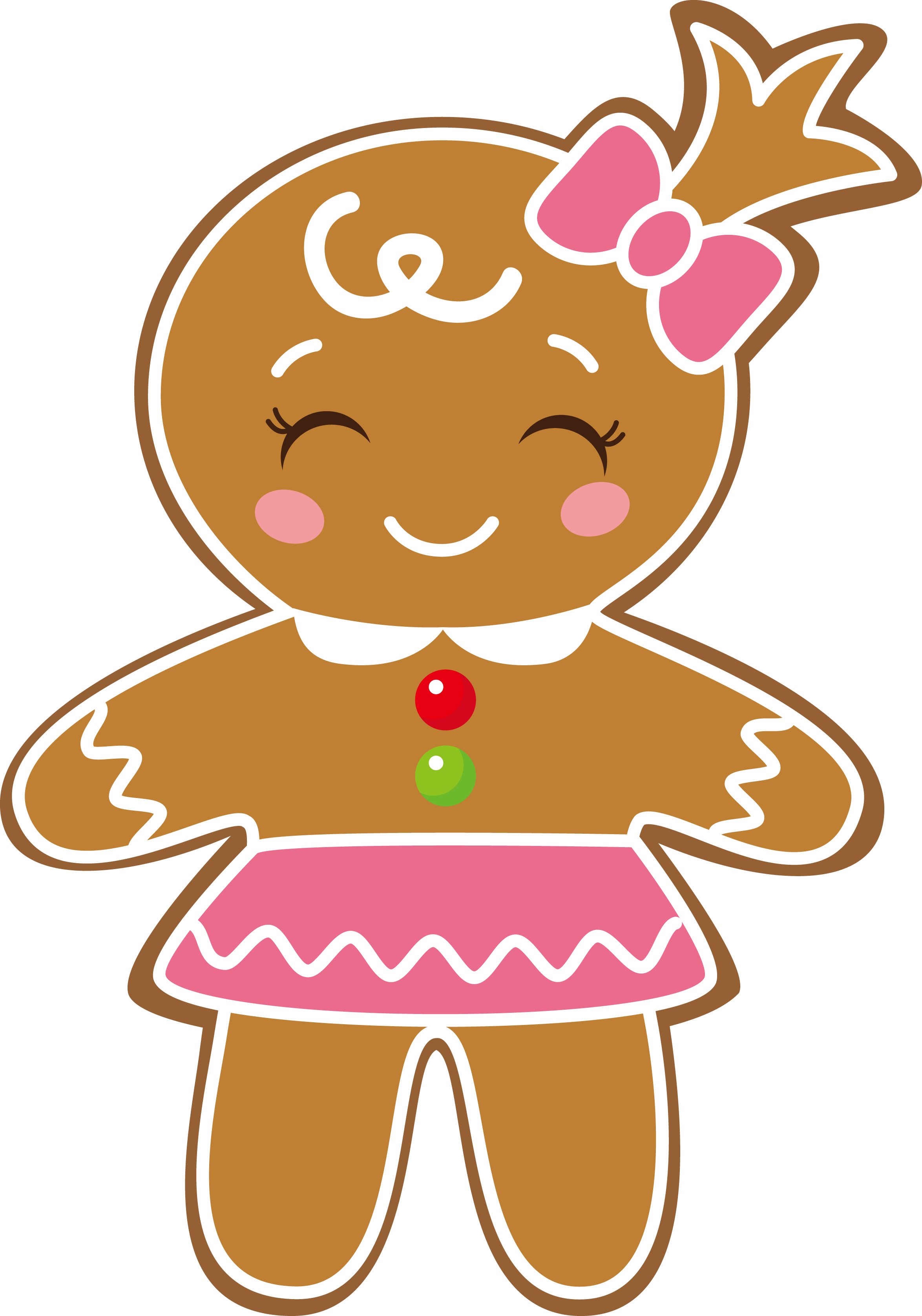 Gingerbread Face Png (2349x3351), Png Download