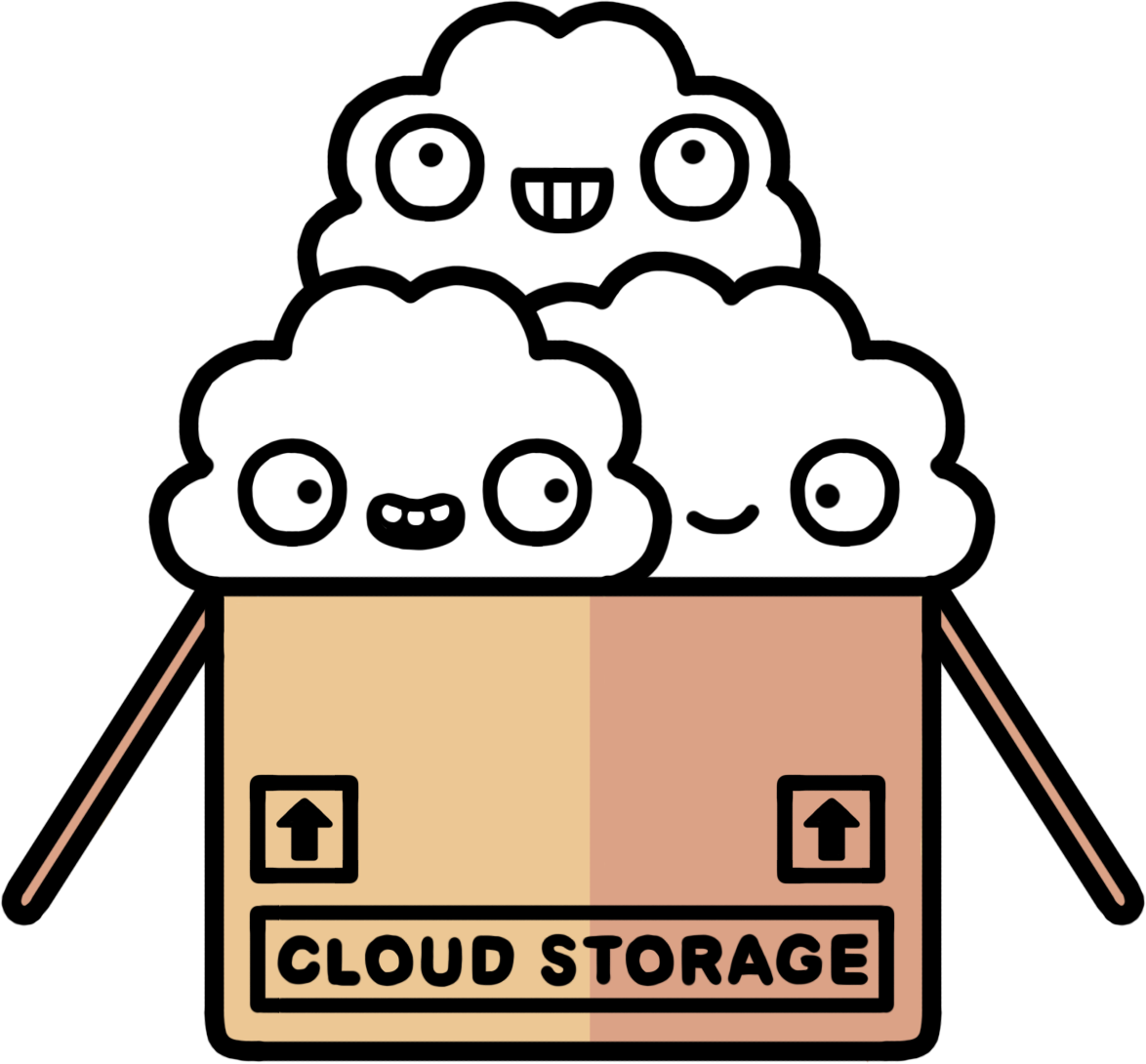 Cloud Storage By Randyotter - Cloud Puns (1174x1090), Png Download