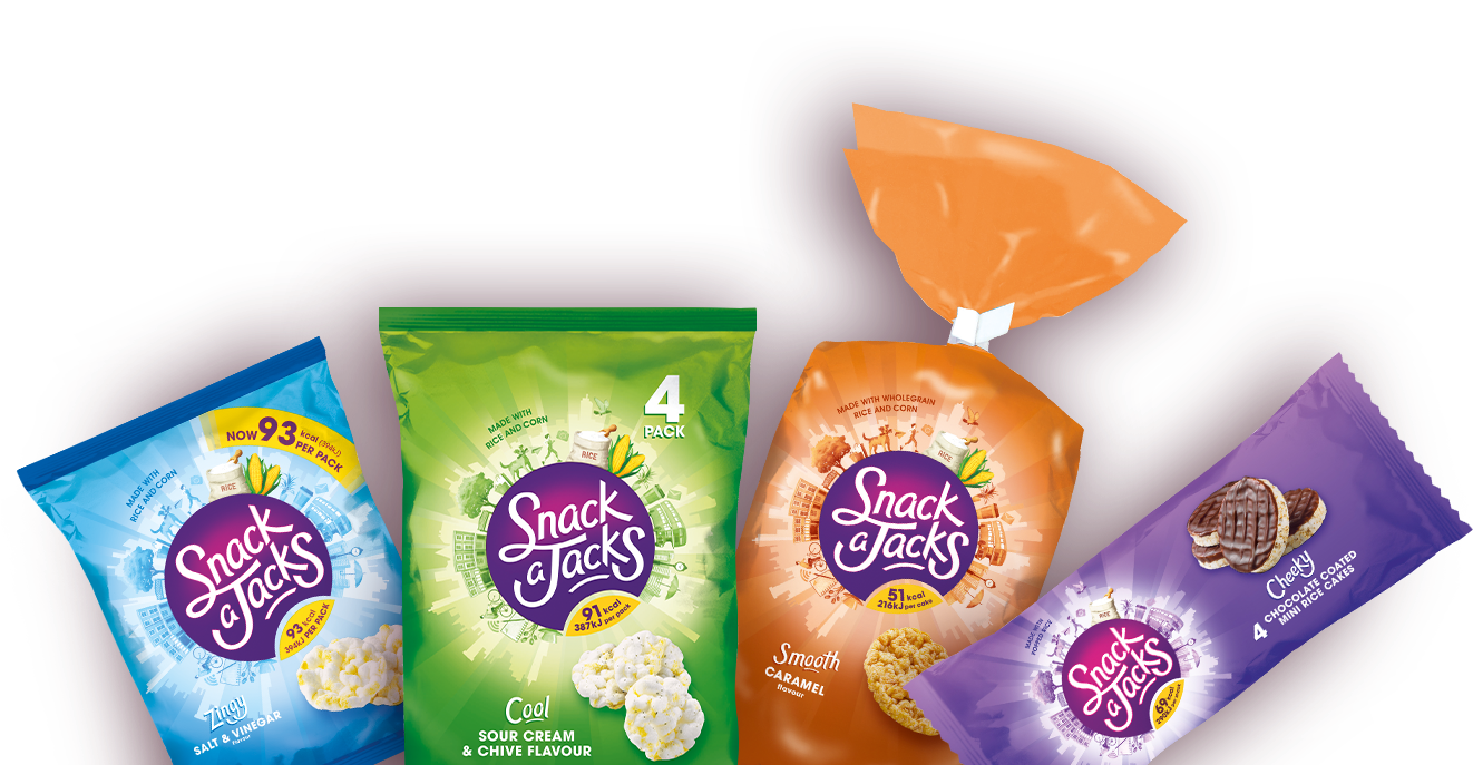 Snack A Jacks Range - Snack A Jacks Caramel (1331x690), Png Download