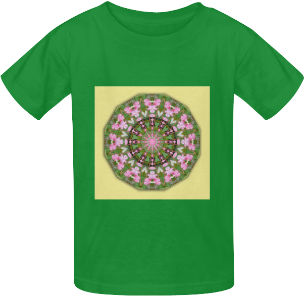 Bleeding Heart, Nature Flower Mandala 001 - T-shirt (1000x1000), Png Download