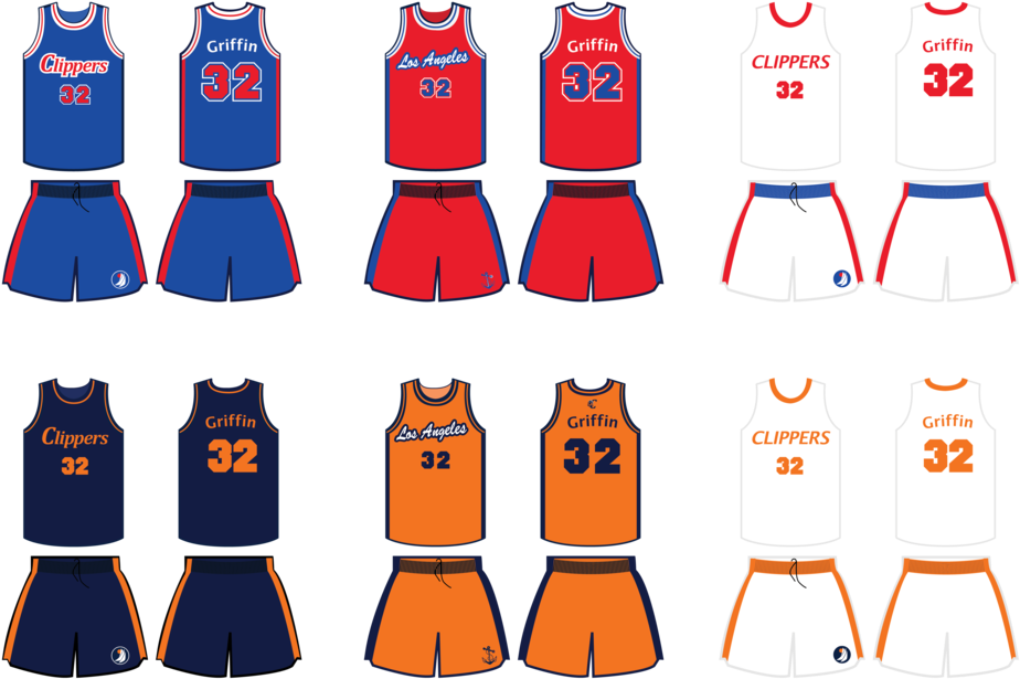 Clippers Uniforms-02 (1000x791), Png Download