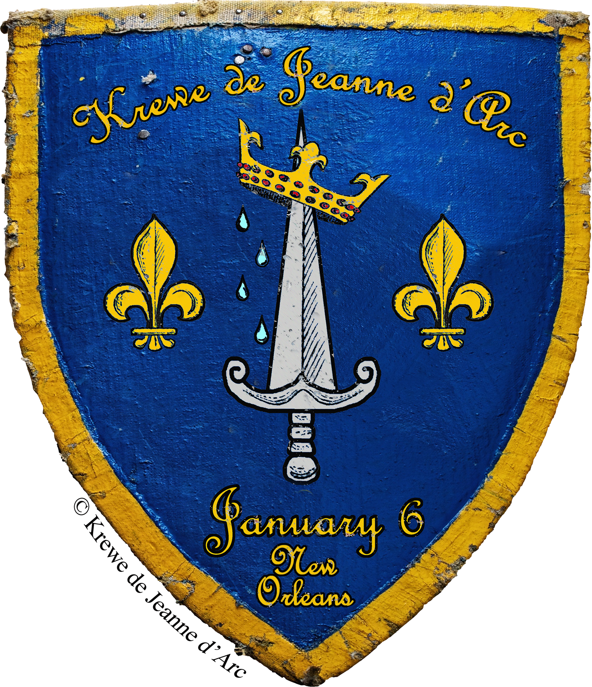 Krewe De Jeanne D'arc Shield Logo Png - Joan Of Arcs Shield (2000x2321), Png Download