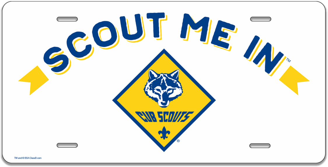 Cub Scout Logo License Plate - Cub Scout Clip Art (1280x1280), Png Download