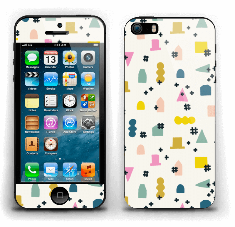 Block Party Skin Iphone 5s - Iphone 4 (800x775), Png Download